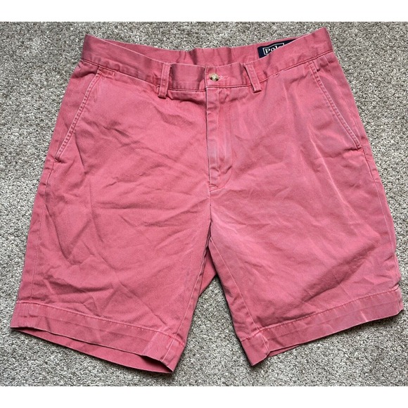 Polo Ralph Lauren Other - Polo Ralph Lauren Men's Chino Shorts Classic Fit Salmon Size 32 Cotton 9" Inseam